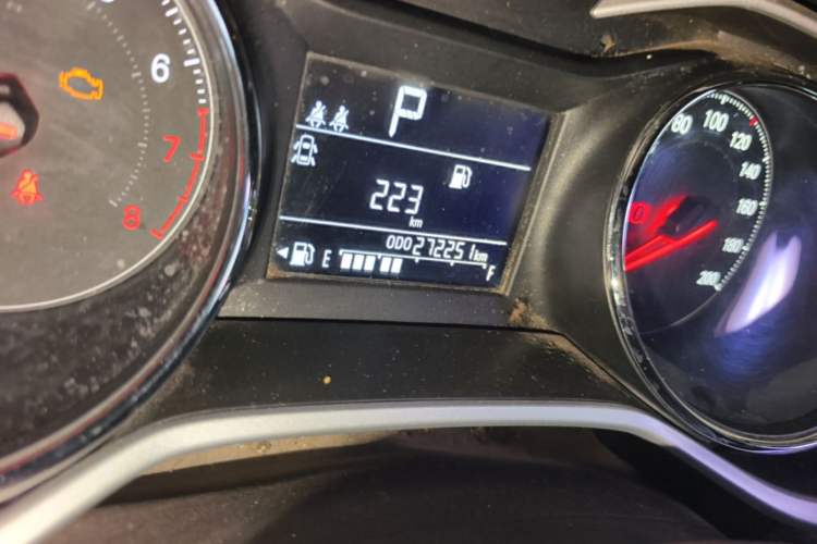 Used Chevrolet Cavalier 2020 325T Automatic Enjoyment Edition Odometer Close Up