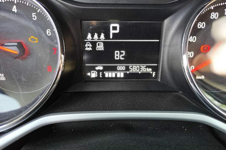 Used Chevrolet Cavalier 2020 325T Automatic Enjoyment Edition Odometer Close Up