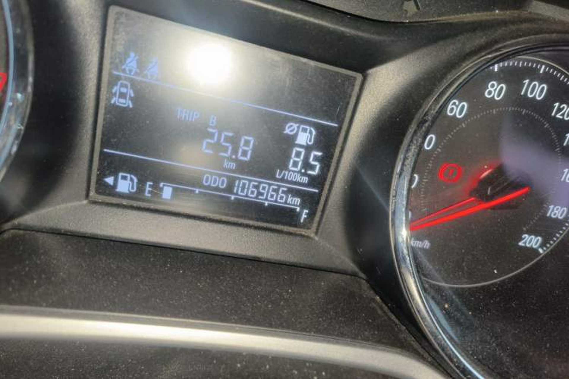 Used Chevrolet Cavalier 2020 325T Automatic Enjoyment Edition Odometer Close Up