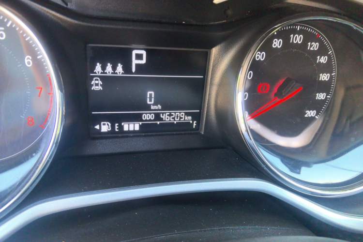 Used Chevrolet Cavalier 2020 325T Automatic Enjoyment Edition Odometer Close Up