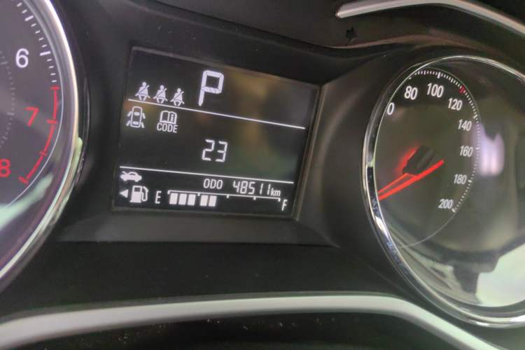 Used Chevrolet Cavalier 2020 325T Automatic Enjoyment Edition Odometer Close Up