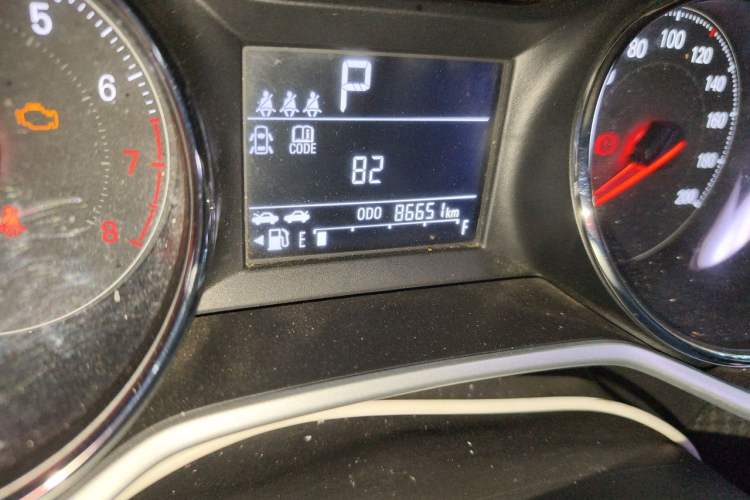Used Chevrolet Cavalier 2020 325T Automatic Enjoyment Edition Odometer Close Up