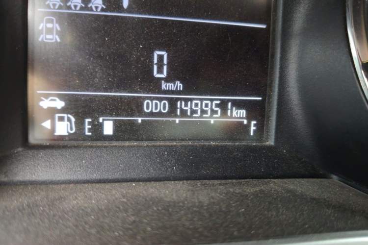 Used Chevrolet Cavalier 2020 325T Automatic Enjoyment Edition Odometer Close Up