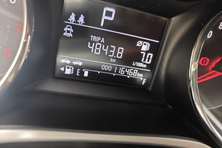 Used Chevrolet Cavalier 2020 325T Automatic Enjoyment Edition Odometer Close Up