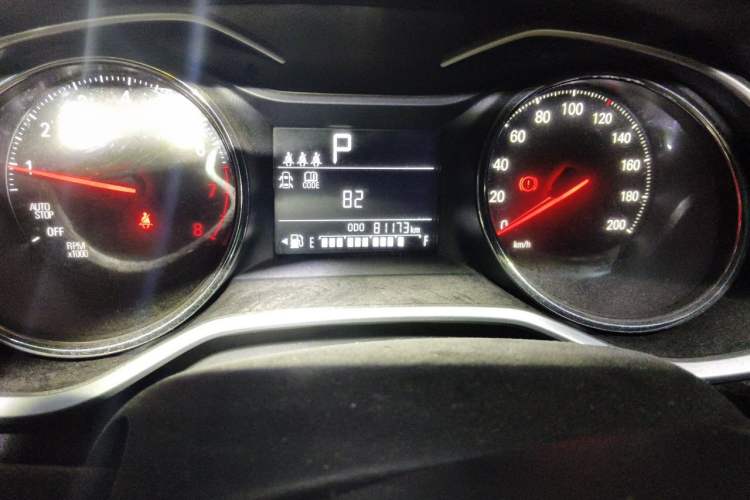Used Chevrolet Cavalier 2020 325T Automatic Enjoyment Edition Odometer Close Up