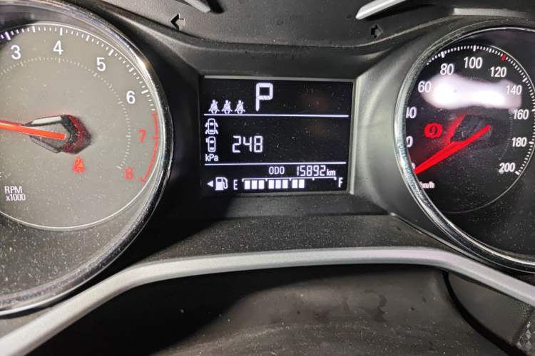 Used Chevrolet Cavalier 2020 325T Automatic Enjoyment Edition Odometer Close Up