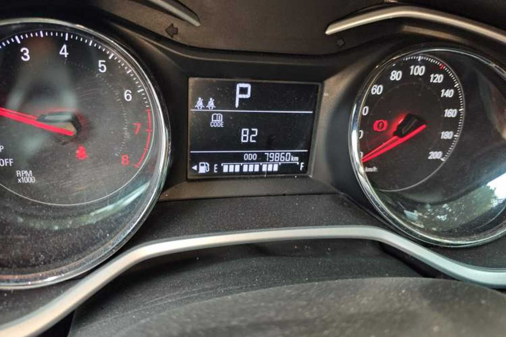 Used Chevrolet Cavalier 2020 325T Automatic Enjoyment Edition Odometer Close Up