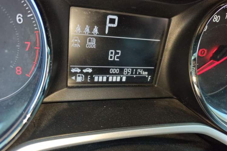 Used Chevrolet Cavalier 2021 325T Automatic Enjoyment Edition Odometer Close Up