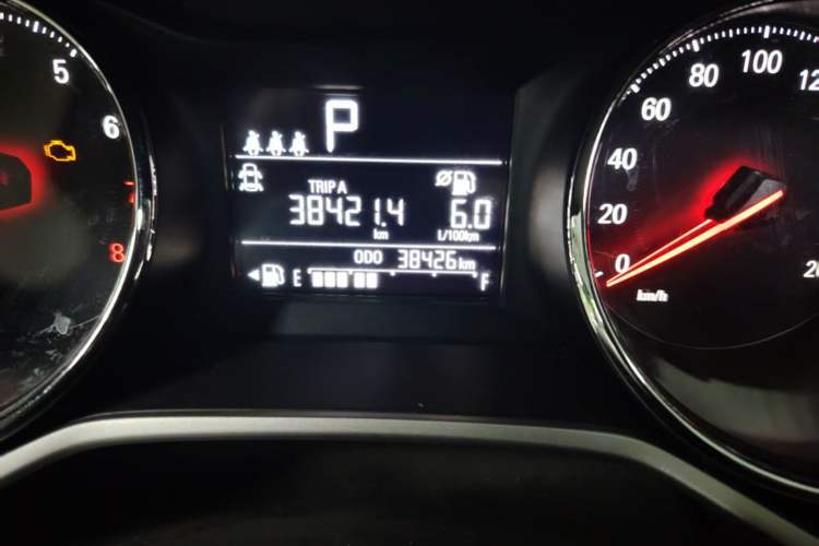 Used Chevrolet Cavalier 2021 325T Automatic Enjoyment Edition Odometer Close Up