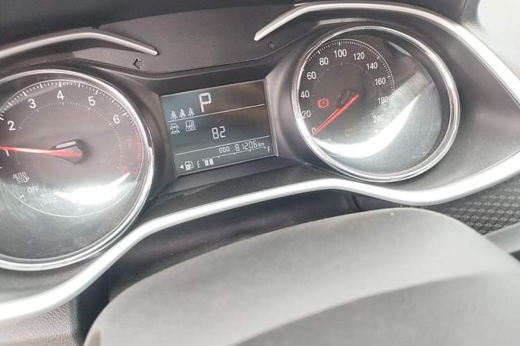 Used Chevrolet Cavalier 2021 325T Automatic Enjoyment Edition Odometer Close Up