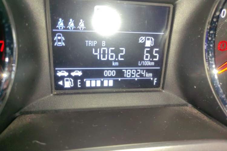 Used Chevrolet Cavalier 2021 325T Automatic Enjoyment Edition Odometer Close Up