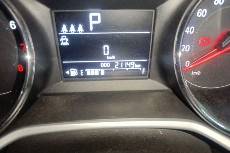Used Chevrolet Cavalier 2022 325T Automatic Enjoyment Edition Odometer Close Up