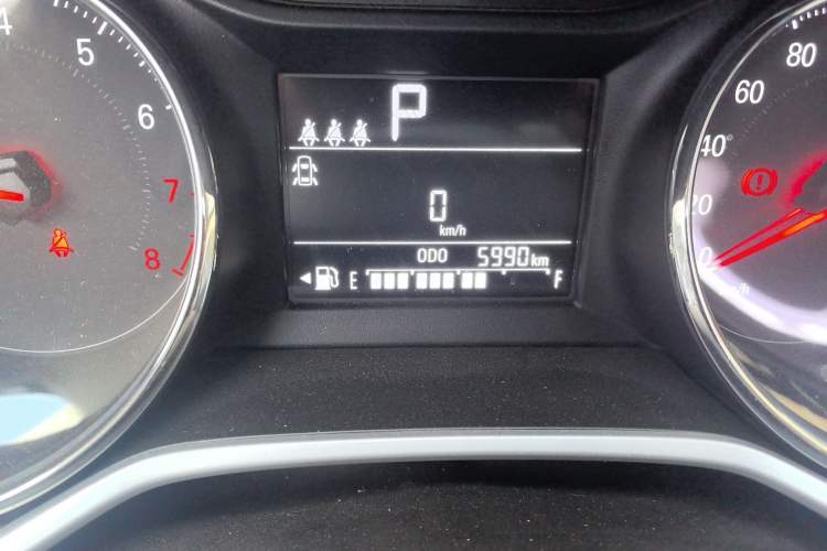 Used Chevrolet Cavalier 2022 325T Automatic Enjoyment Edition Odometer Close Up
