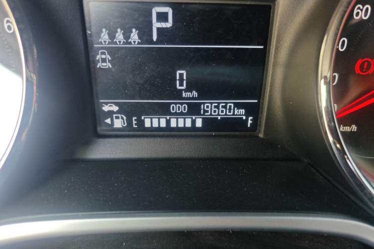 Used Chevrolet Cavalier 2022 325T Automatic Enjoyment Edition Odometer Close Up