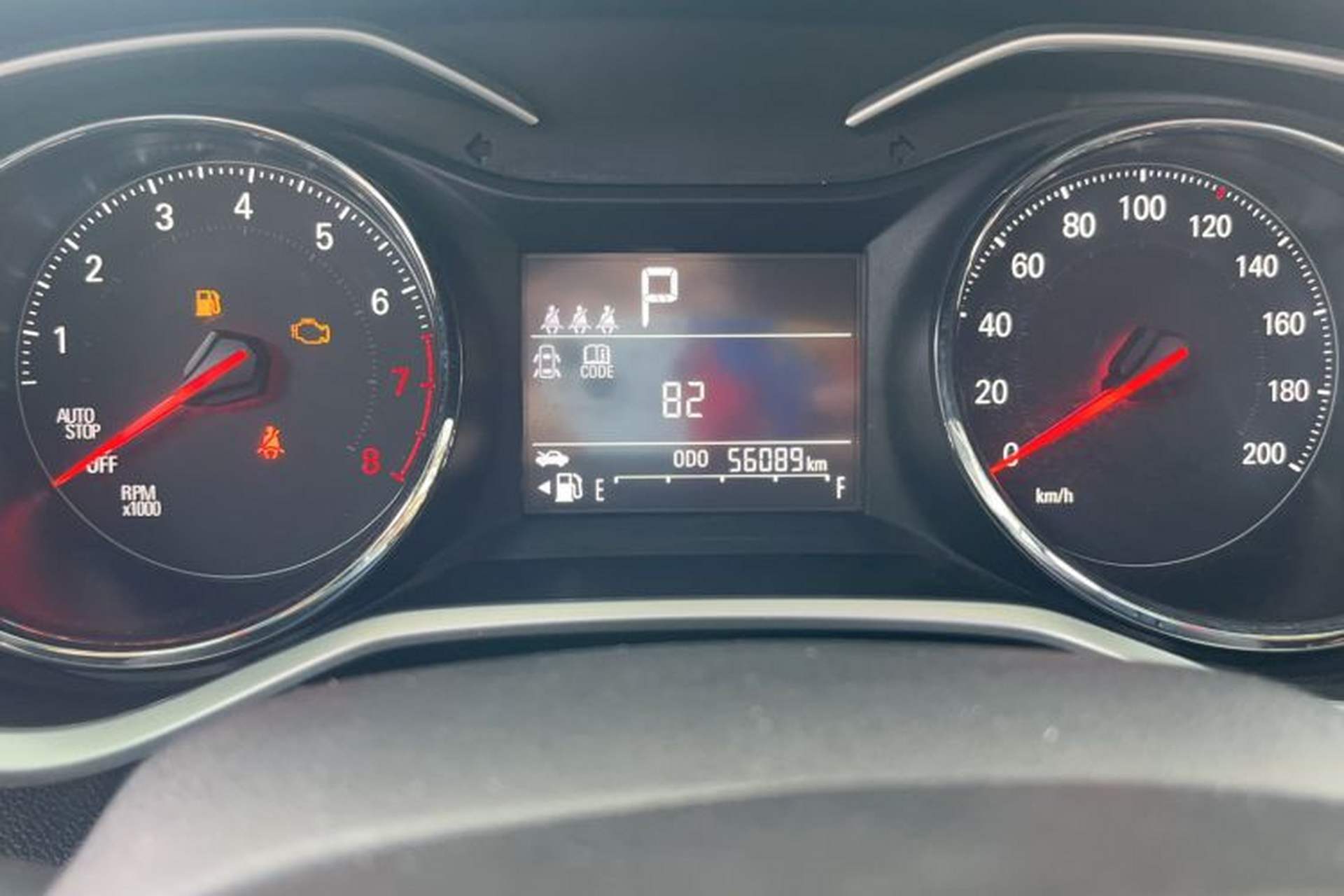 Used Chevrolet Cavalier 2022 325T Automatic Enjoyment Edition Odometer Close Up