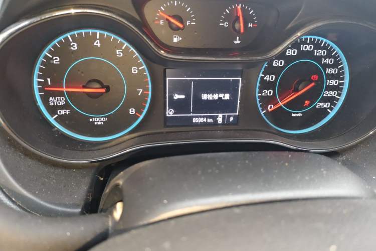 Used Chevrolet Cruze 2017 1.5L Automatic Pioneer Sunroof Edition Odometer Close Up