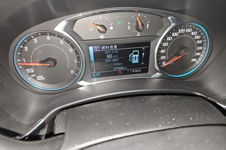 Used Chevrolet Equinox 2017 535T Automatic Chijie Edition Odometer Close Up