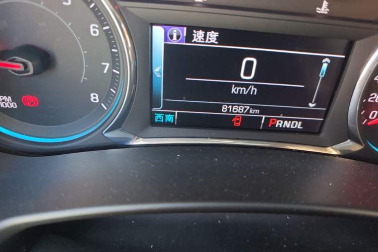 Used Chevrolet Equinox 2017 535T Automatic YuJie Edition Odometer Close Up