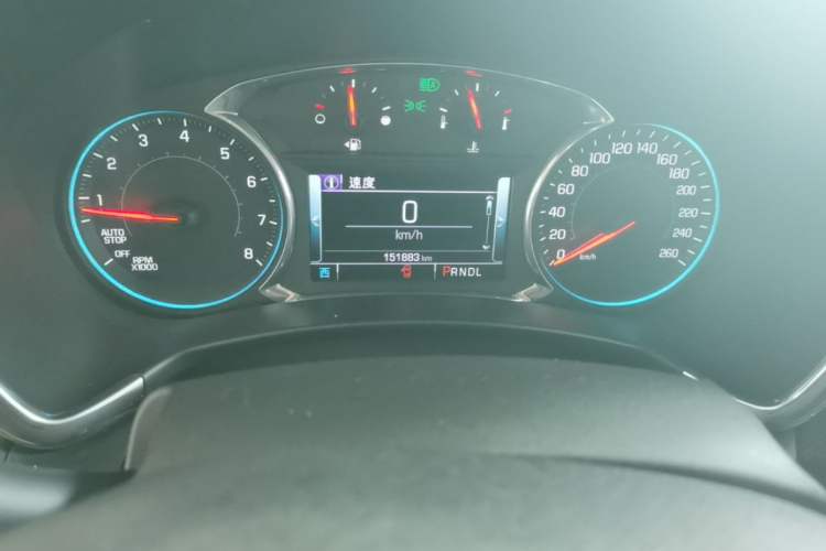 Used Chevrolet Equinox 2017 550T Automatic All-Wheel-Drive Huanjie Edition Odometer Close Up