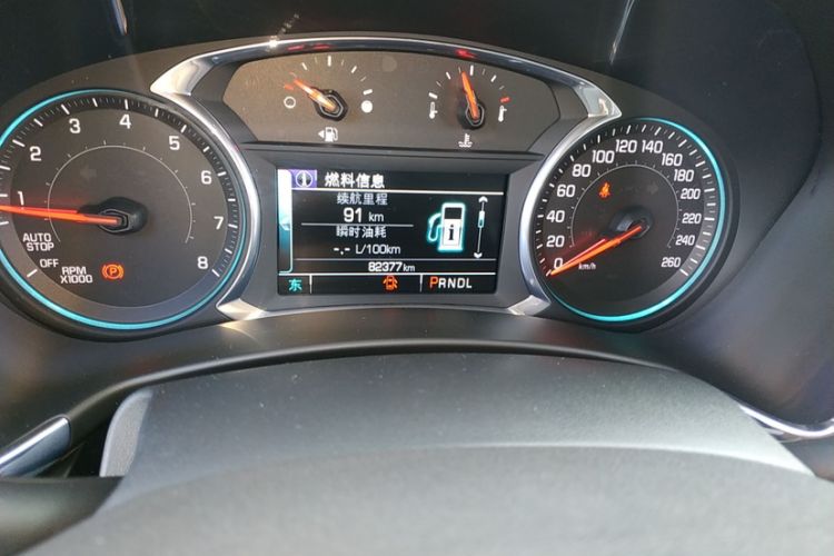 Used Chevrolet Equinox 2017 535T Automatic YuJie Edition Odometer Close Up