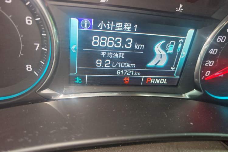 Used Chevrolet Equinox 2017 535T Automatic YuJie Edition Odometer Close Up