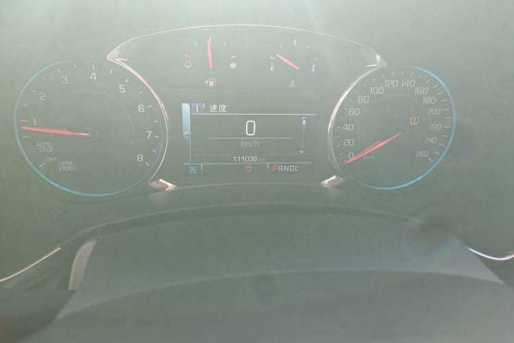 Used Chevrolet Equinox 2017 535T Automatic YuJie Edition Odometer Close Up