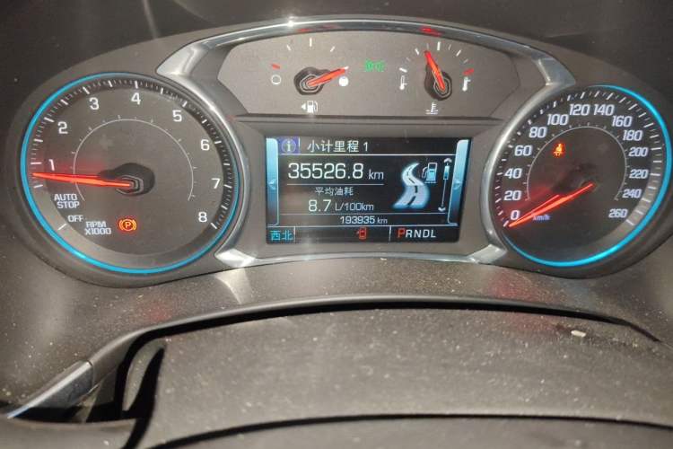 Used Chevrolet Equinox 2018 535T Automatic YuJie Edition Odometer Close Up
