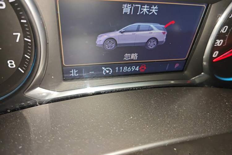 Used Chevrolet Equinox 2018 535T Automatic YuJie Edition Odometer Close Up