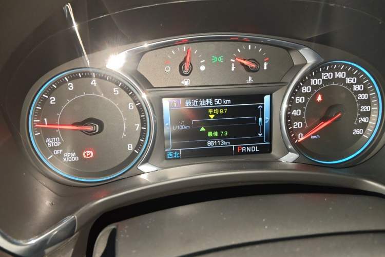 Used Chevrolet Equinox 2018 535T Automatic YuJie Edition Odometer Close Up
