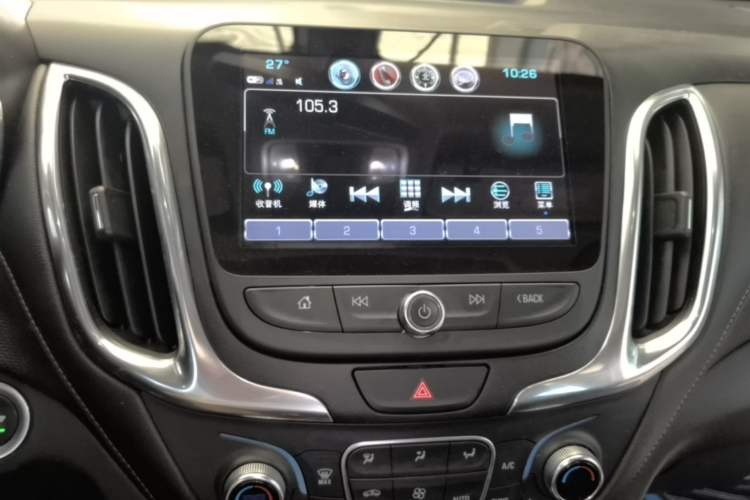 Used Chevrolet Equinox 2018 535T Automatic YuJie Edition Audio And AC Panel