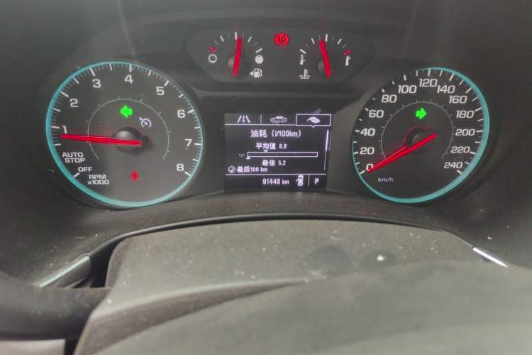Used Chevrolet Equinox 2018 535T Automatic Chijie Edition Odometer Close Up