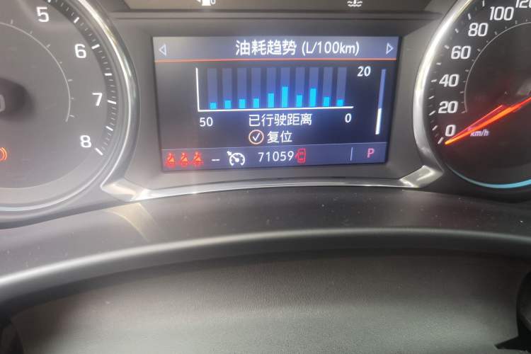 Used Chevrolet Equinox 2021 535T Yujie Edition Odometer Close Up