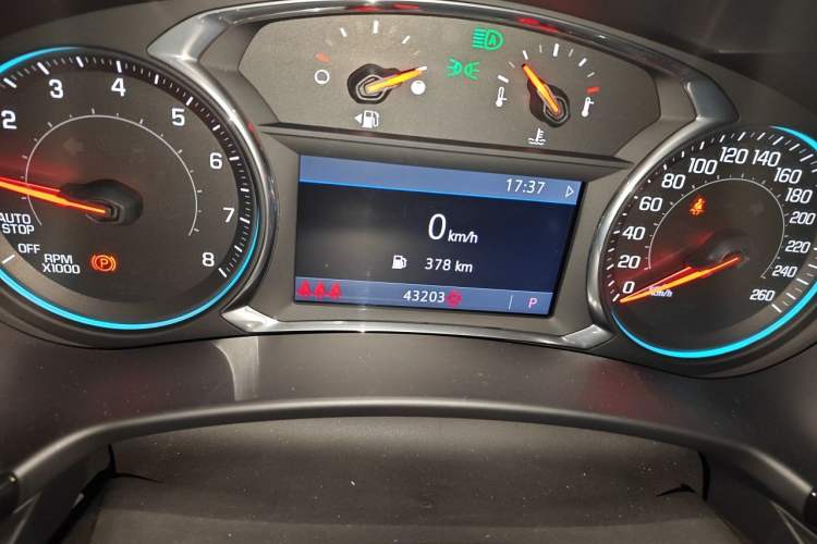 Used Chevrolet Equinox 2021 550T RS Four-Wheel Drive Intelligent Guardian Edition Odometer Close Up