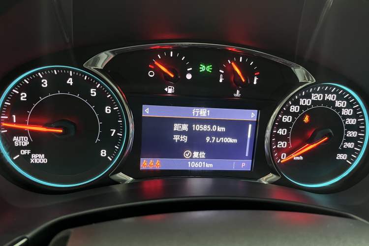 Used Chevrolet Equinox 2022 Mild Hybrid 550T RS Four-Wheel Drive Intelligent Guardian Edition Odometer Close Up