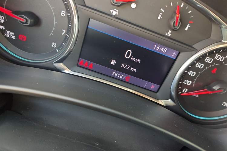 Used Chevrolet Equinox 2022 535T YuJie Edition Odometer Close Up
