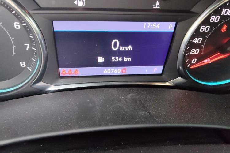 Used Chevrolet Equinox 2022 535T YuJie Edition Odometer Close Up