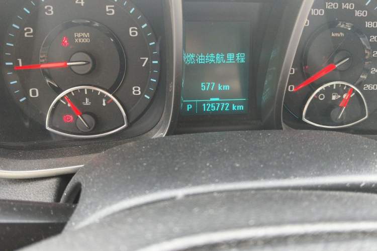 Used Chevrolet Malibu 2013 2.4L Automatic Luxury Edition Odometer Close Up
