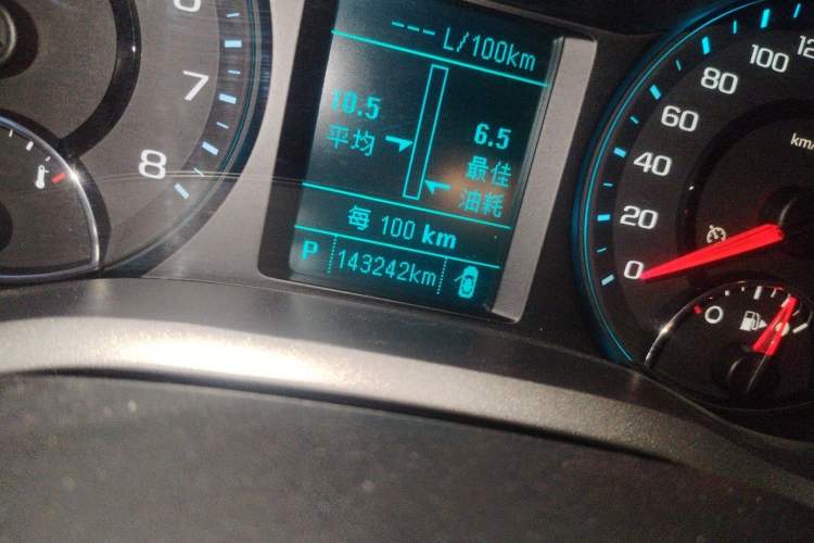 Used Chevrolet Malibu 2017 1.5T Automatic Luxury Edition Odometer Close Up