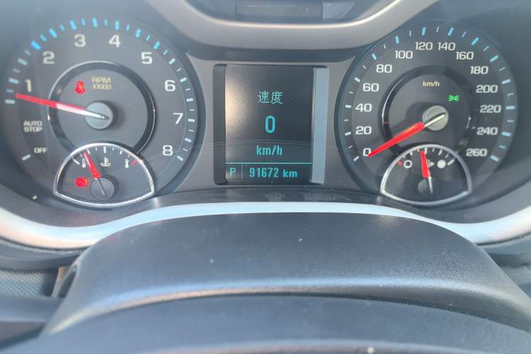 Used Chevrolet Malibu 2017 1.5T Automatic Luxury Edition Odometer Close Up