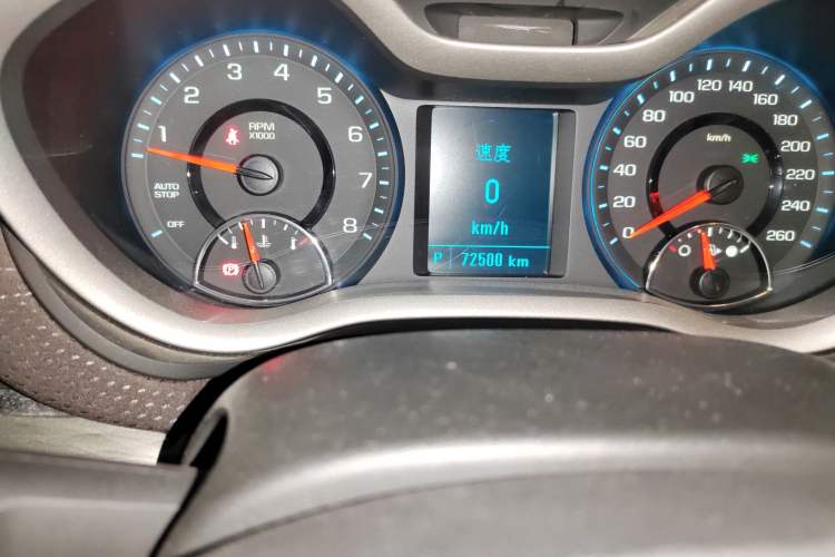 Used Chevrolet Malibu 2017 1.5T Automatic Luxury Edition Odometer Close Up
