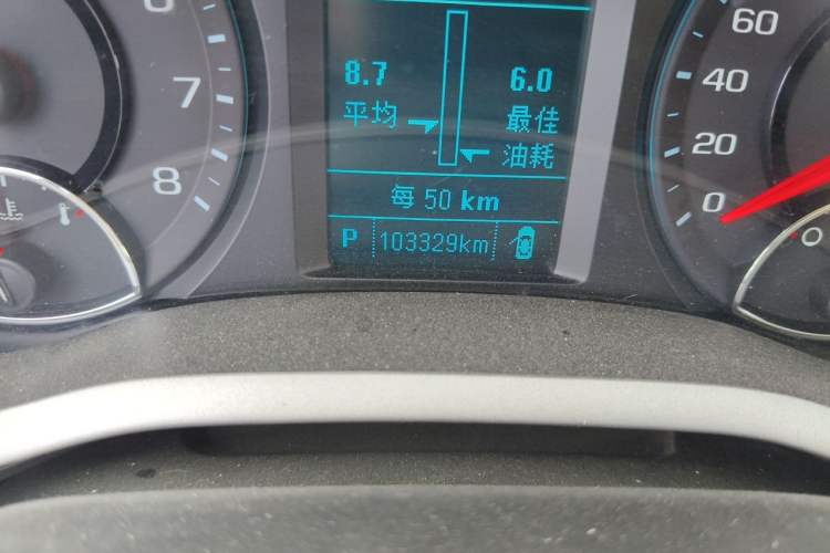 Used Chevrolet Malibu 2018 530T Automatic Luxury Edition Odometer Close Up