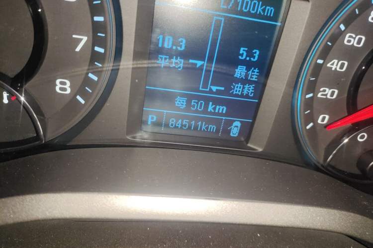 Used Chevrolet Malibu 2018 530T Automatic Fashion Edition Odometer Close Up