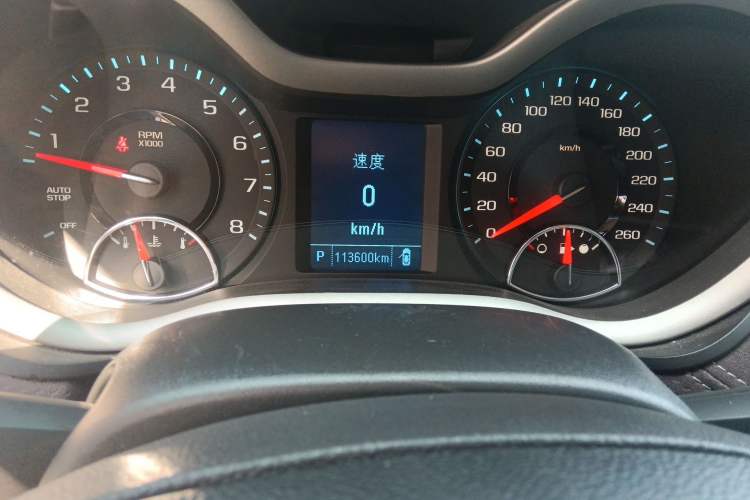Used Chevrolet Malibu 2018 530T Automatic Luxury Edition Odometer Close Up