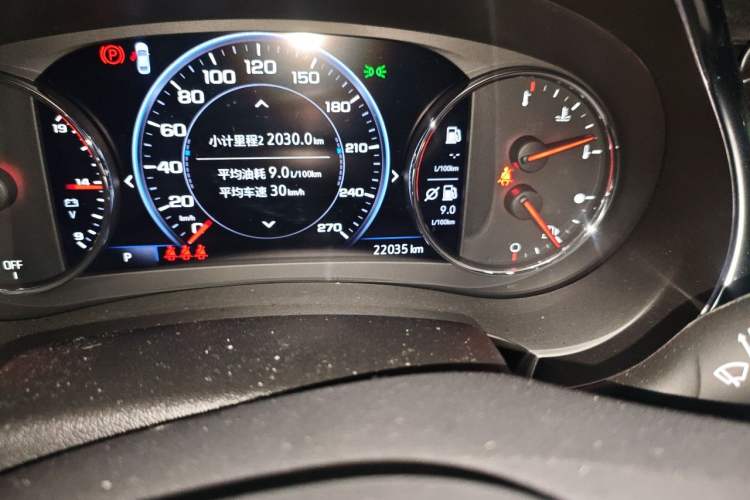 Used Chevrolet Malibu XL 2019 Redline 550T Automatic RuiLian Edition Odometer Close Up