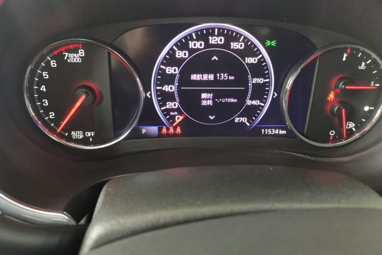 Used Chevrolet Malibu XL 2019 Redline 550T Automatic RuiLian Edition Odometer Close Up