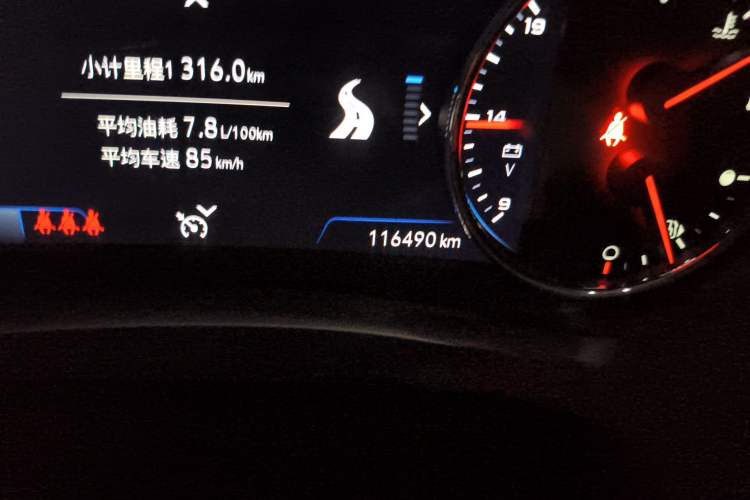 Used Chevrolet Malibu XL 2020 Redline 550T Automatic RuiLian Edition Odometer Close Up