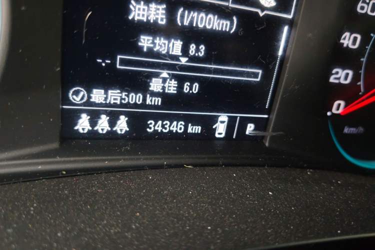 Used Chevrolet Malibu XL 2021 535T Automatic Sport Edition Odometer Close Up