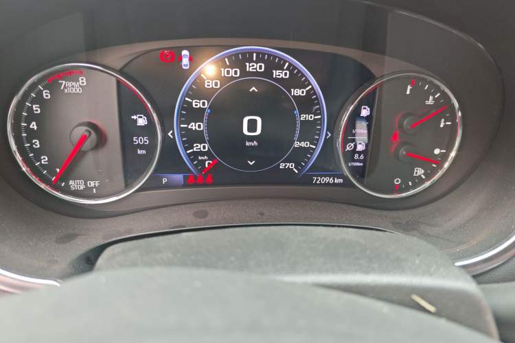 Used Chevrolet Malibu XL 2022 Redline 550T Automatic RuiLian Edition Odometer Close Up