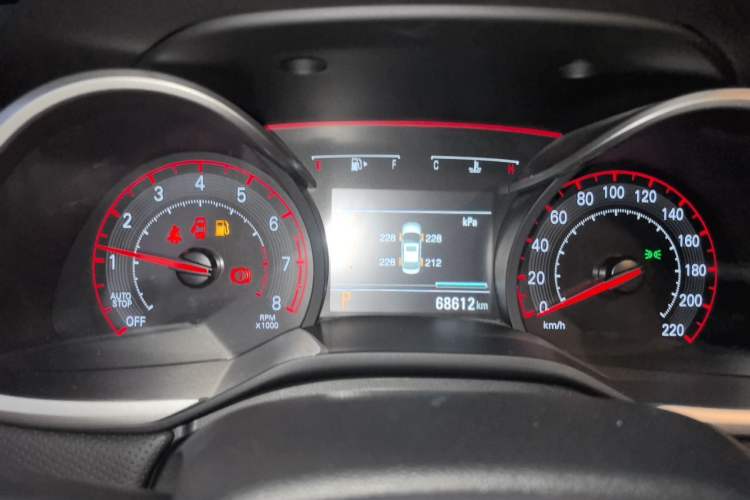 Used Chevrolet Monza 2019 RS 330T Automatic Comfort Edition China VI Standard Instrument Cluster