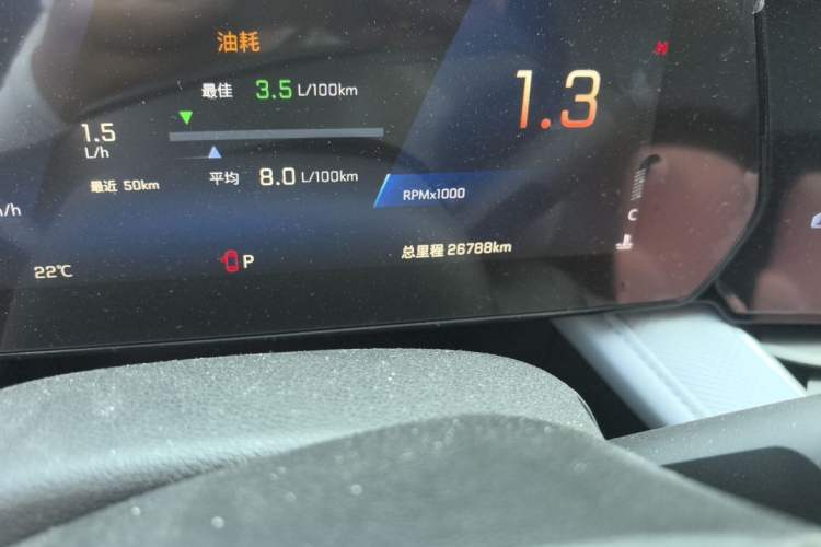 Used Chevrolet Monza 2023 1.5L Dual-Clutch Enjoyment Edition Odometer Close Up